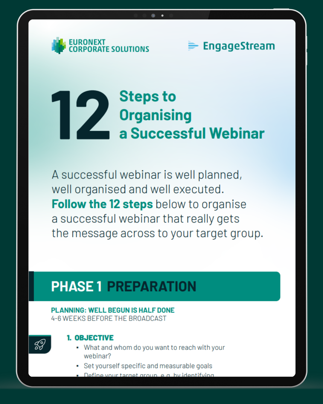 Infographic | 12 Steps to organising a successful webinar